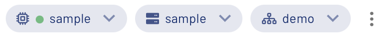 Query editor use sample catalog button